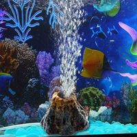 Volcan Aquarium Bulles. Bulleur Aquarium Decoratif deco Aquarium pas Cher Fish Tank Decoration Accessoire Aquarium