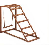 Posatoio stimolante in legno per galline