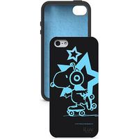 Funda iLuv ICA7T381BLK Funda Snoopy Para iPhone 5 5S SE Nero