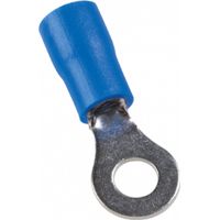 Tol-2.5-6 Sachet De 100 Cosses Rondes Isolées Bleues Pour Fil 1.5 à 2.5mm² - Trou M6 - ø 6.4mm - Arvi