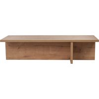 CALICOSY - Table basse avec plateau rectangulaire et pied asymétrique L120 cm - HARBOR