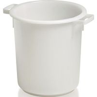 CRAEMER Kunststoffbehälter rd.40l HD-PE weiß D420xH445mm m.Außengriff - 81091010