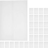 50 cartes d'invitation avec pochettes en parchemin, enveloppes vierges et enveloppes translucides-26.80X18.00X0.10CM