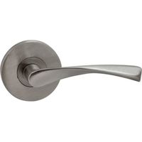 Satz 65 mm Rosettengriffe aus satiniertem Nickel mit Knopfabdeckungen SV-R655