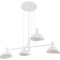 Lampada a sospensione Artis bianca 4 luci E14 Sigma