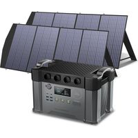 ALLPOWERS Tragbares Powerstation (S2000 Pro) 1451Wh 2400W AKKU Solargenerator Mobiler Stromspeicher Power Station(4000W Spitzenwert) mit 2x 200W Faltbares Solarpanel für Home Notfall Camping RV Reise