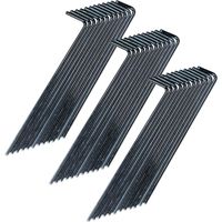 36 Stahl Zeltheringe 19cm mit Haken, Stahlhering Heringe Set
