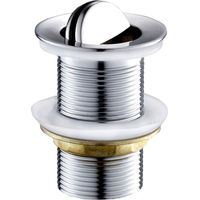 Ablassventil, drehbarer Waschbeckenventilstopfen, drehbares Ablassventil aus Chrom-Kupfer-Waschbecken, Beckenablassventil