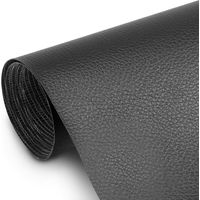 Selbstklebender Reparaturflicken aus Kunstleder, 50 x 138 cm, Schwarz