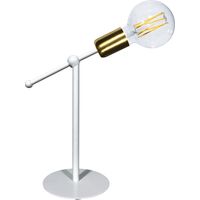 Lume 1xE27 Montatura Verniciata Bianco Oro Satinato E-Energy Elvira