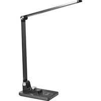 LED Schreibtischlampe ENIF mit kabellosem Ladegerät Schwarz