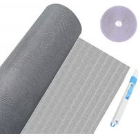 Freosen – Moustiquaire de fenêtre 150 x 500 cm en nylon – Maille anti-insecte – Installation facile avec bande adhésive – Résistante et durable