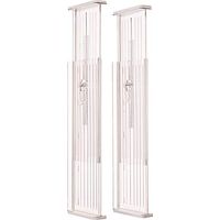 iDesign Linus Divisore cassetti regolabile, Separatore cassetti cucina alto in plastica, Set da 2 organizer cassetti, trasparente