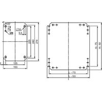 Schneider Electric NSYMM64 Montageplatte (L x B) 600 mm x 400 mm Stahl verzinkt 1 St.