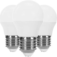 3er-Pack E27 6W kugelförmige LED-Lampen (entspricht 40W, 470lm, 15000h Leuchtdauer)