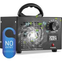 Ozongenerator, Hochleistungs-Ozongerät mit 60000 mg/h Kapazität und 120-Minuten-Timer, industrieller und gewerblicher Ozon-Desodorierer, tragbarer Luftreiniger