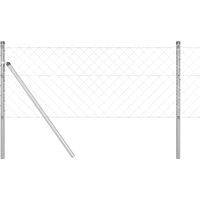 Grillage rouleau,Clôture en grillage avec 7 poteaux 0.8x10 m Acier galvanisé CFW9845840