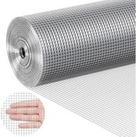 VEVOR Panno per Ferramenta 1220 mm x 30,48 m Calibro 23 Rotolo di Rete Metallica Zincata a Caldo, Recinzione Filo Metallico per Polli, Rete Metallica per Gabbie per Conigli, Giardino, Piccoli roditori