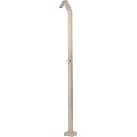 IMEX Doccia piscina in acciaio 316 beige con diffusore a cascata e rubinetto monoforo a 2 vie modello NIAGARA