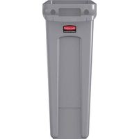 RUBBERMAID Wertstoffsammler 87l H762xB279xT558mm grau m.Lüftungskanälen RUBBERMAID