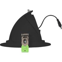 LED Downlight Einbaustrahler Schwenkbar Rund 38W Chip CCT Wählbar 120 lm/W Ausschnitt Ø 160 mm Schwarz