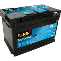 Batterie de voiture AGM Start/Stop 12V 70Ah 760A – FK700 – Sans entretien – Technologie avancée pour démarrage rapide – Fulmen