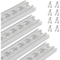 Wolketon 4x Juego de raíles, Aluminio, Fijación de la carga