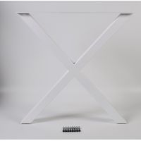 Dieda Tischbein X-Form weiß Maße (L x B x H) 71,0 x 70,0 x 10,0 cm Tischbeine