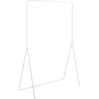 Portant à vêtements minimaliste en métal blanc 100 x 45 x 150 cm