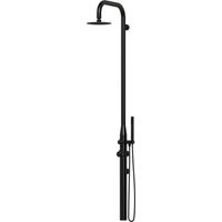 Sined Pula Tête De Douche Murale Et Interieure En Acier Inoxydable 316l Et Douchette a Main Mobile Noir Pour Une Utilisation Intensive a Linterieur Ou a Lexterieur