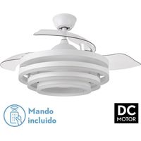 Deckenventilator abrila KAI weiß 72W LED sechs Geschwindigkeiten