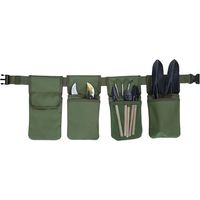 CSPARKV Garden Tool Belt Bag with 4 Pockets Waterproof Waist Pockets for Tools Waist Apron Hanging Pouch for Gardener (Tool Bag Only)