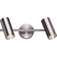 Spot mural BOGARD II nickel mat 230V LED 2x5W 40° 3000K