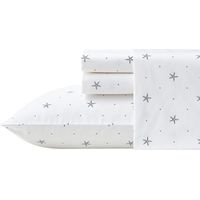 Nautica - Lenzuola Twin XL, set di biancheria da letto in percalle di cotone, decorazione per la casa costiera, elementi essenziali per la camera da letto (Star Spangled Coastal Blue, Twin XL)