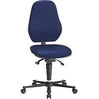 Silla giratoria de trabajo BASIC ESD tela tapizado azul