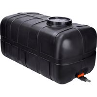 Garronda Réservoir d’Eau 280 Litres avec Couvercle – Grand Récupérateur d’Eau de Pluie pour Usage Domestique et Professionnel GD-0098 (Noir)