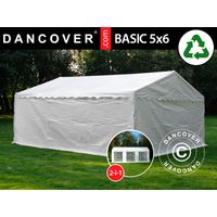 Carpa de almacén Basic 2 en 1, 5x6m PE 700, Blanco - Dancover