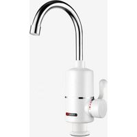 Elektrischer Waschbeckenhahn – Rahmen + Warm- und Kaltmischer – elektrische Durchlauferhitzer und Warmwasserbereiter, europäische Spezifikationen, G1/2 (Wasser unten)