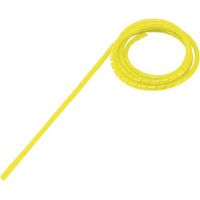 GAINE SPIRALE 2 À 25 MM TRU COMPONENTS WB-0203 1570259 JAUNE 5 M