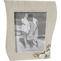 Portafoto 12x17 Shabby Chic Onda 18,5x2,5x24,5 h cm in MDF Tortora