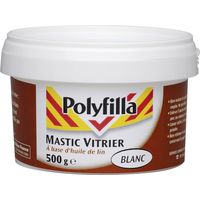 Mastic vitrier blanc 500g - POLYFILLA - 5107479