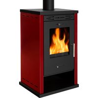 Stufa a Legna Prometey Eco 3 - 8,5 kW Pannelli Laterali Verniciati Bordo e Prestazioni Efficaci