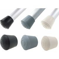 Menge: 16 Gummikappen - Für Tisch-, Stuhl- und Möbelbeine - Verschiedene Farben und Größen erhältlich (25 mm, Schwarz)