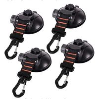 4 Pack Suction Cup Anchors with Suction Cup Mount for Car, Camping, Tarp, Tent Multifunctional Suction Cup Mount for Use as Car Side Awning