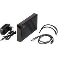i-tec MYSAFE35U401 Speicherlaufwerksgehäuse HDD-Gehäuse Schwarz, Metallisch 3.5"