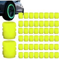 Bouchons De Valve pou Pneus,Couvecles Luminescents Faciles À etie - Capsules De Tige De Valve pou Pneus pou Conduite Extéieu Gaage Spot oues Véhicules Motos Vélos