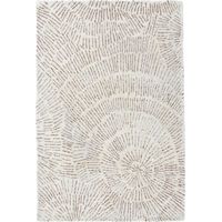 Tapis salon et chambre en laine 200x290 crème rectangle fait à la main