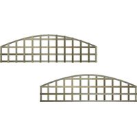 Premier 6ft x 1ft Arch Top Standard Square Garden Trellis Panel