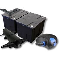Set Filtro SunSun per laghetto da 60.000 l Chiarificatore 18W Pompa ECO 100W