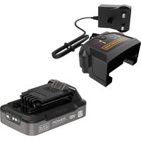 Kit batteria e caricabatterie Black+Decker 18V 2.0Ah BDL2018S1B